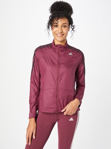 Geacă sport de la ADIDAS SPORTSWEAR pe roșu: față