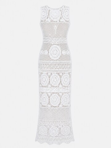 Miss June Kleid 'Robe Longue Angel'‌‌‌‌‌ in Weiß: Vorderseite