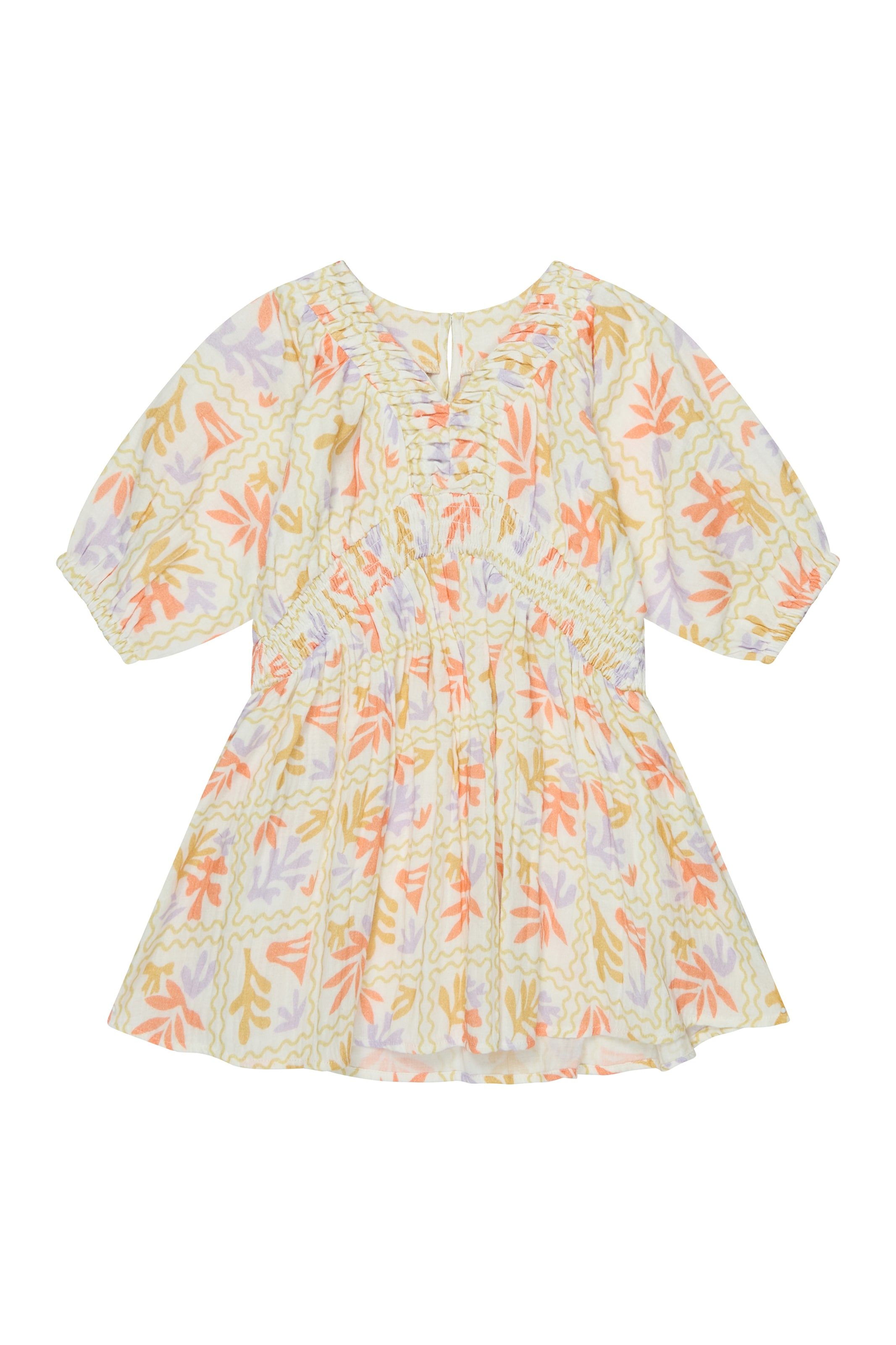 RAFFYA Kleid 'Soipoi' in Weiß: Vorderseite