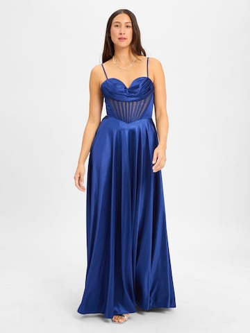 Robe de soirée Luxuar Fashion en bleu : devant