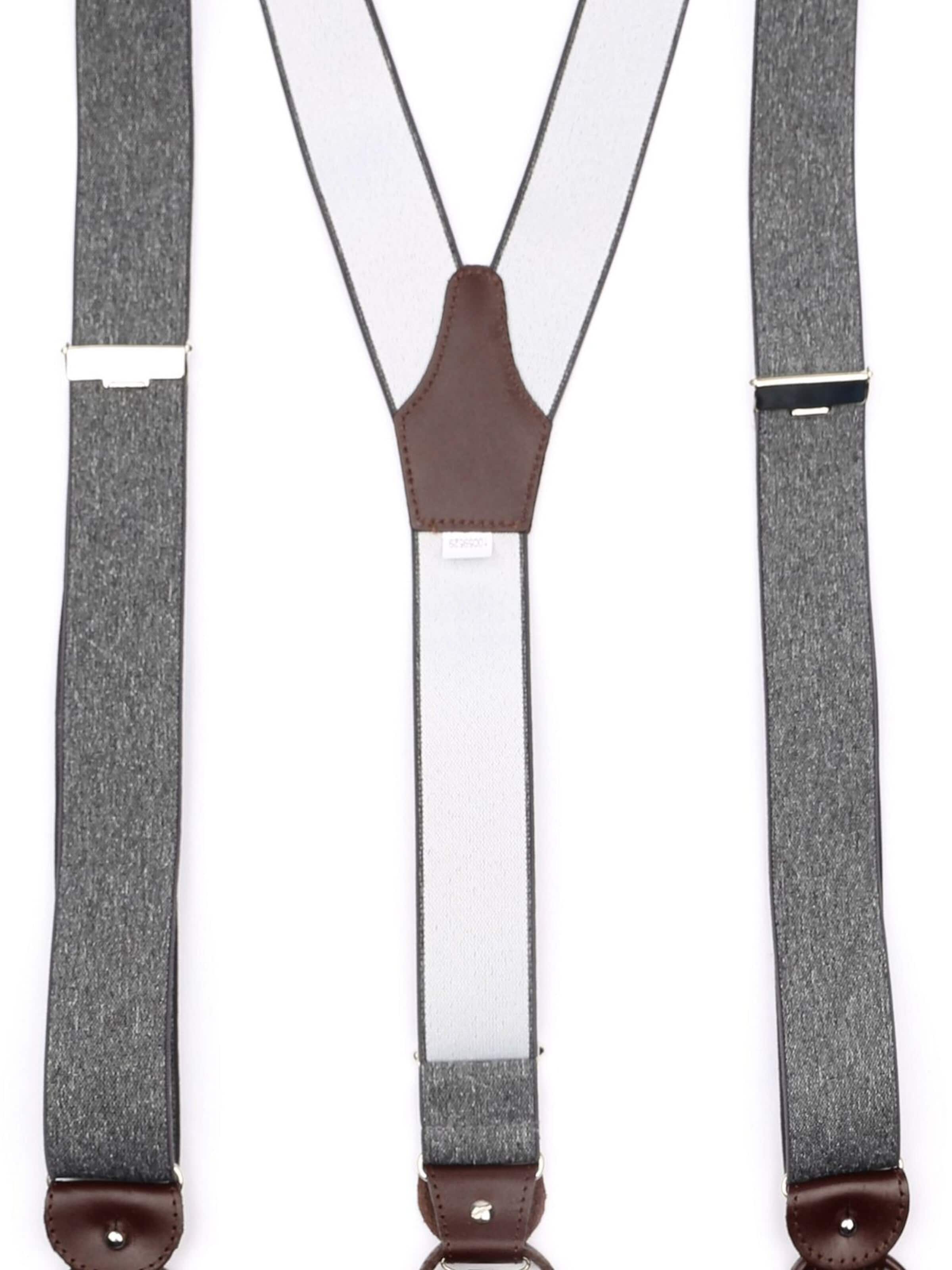 Profuomo Suspenders in Grey
