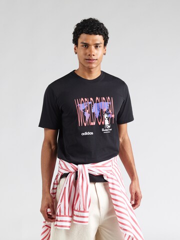 Tricou 'WC 94 MASC' de la ADIDAS ORIGINALS pe negru: față