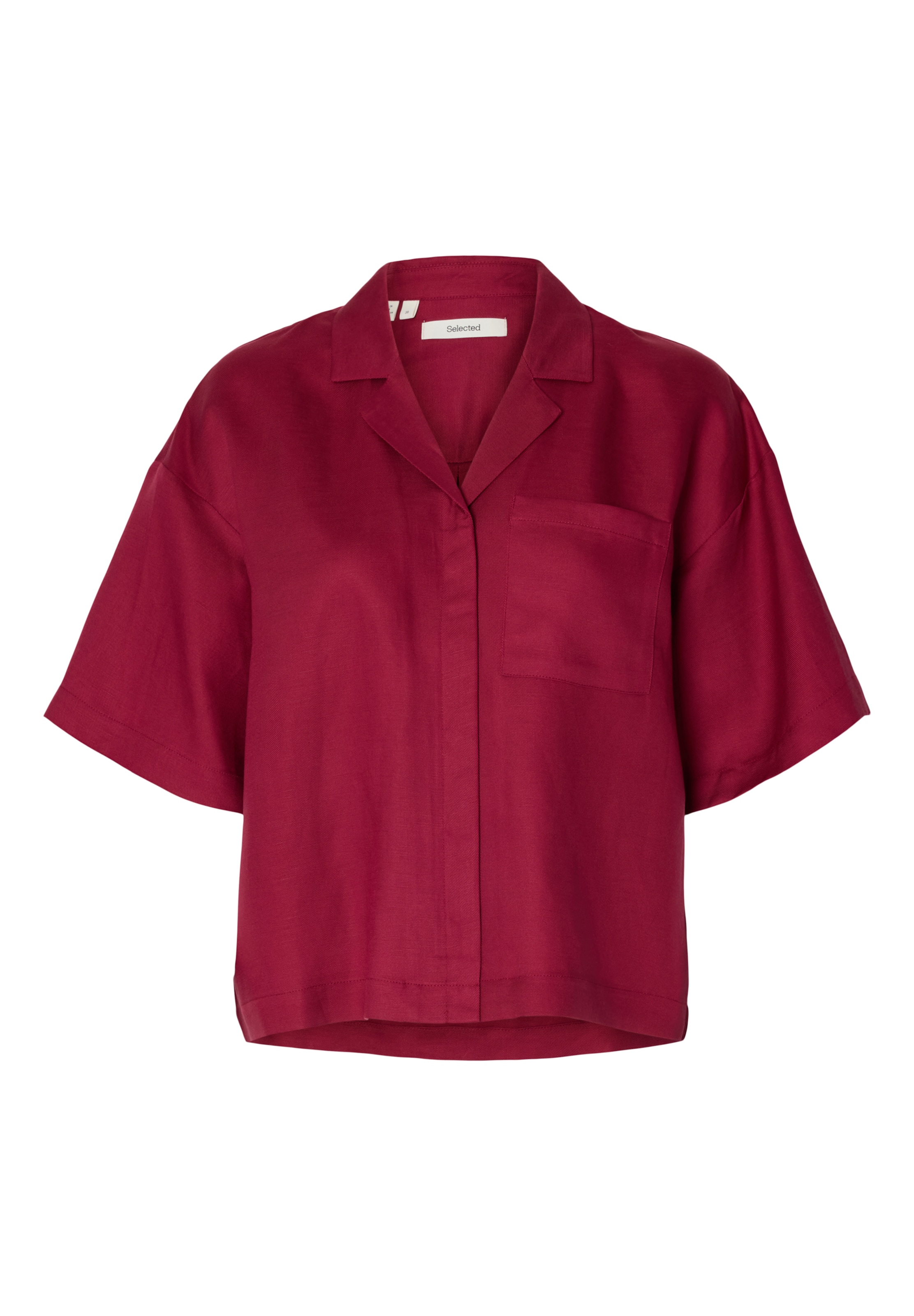 SELECTED Bluse 'SLFLyra' in Rot: Vorderseite