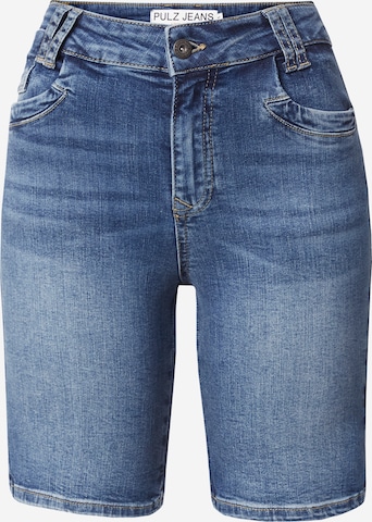 PULZ Jeans Regularen Kavbojke 'TENNA' | modra barva: sprednja stran