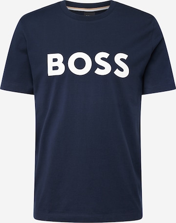 BOSS Black T-Shirt 'Tiburt' in Blau: predná strana