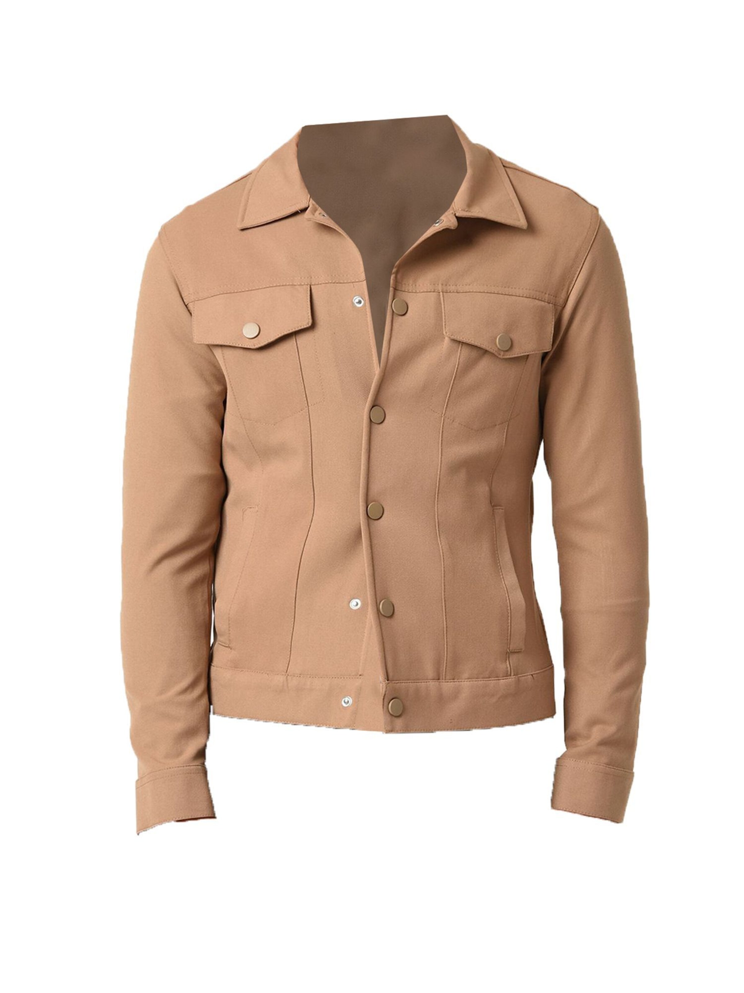 Antioch Φθινοπωρινό και ανοιξιάτικο μπουφάν σε μπεζ: μπροστά