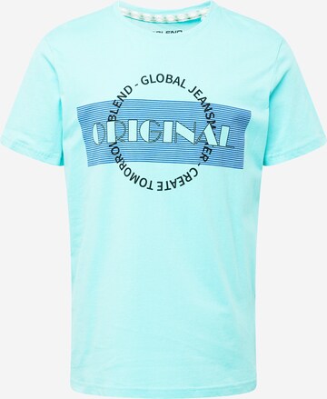 T-Shirt BLEND en bleu : devant