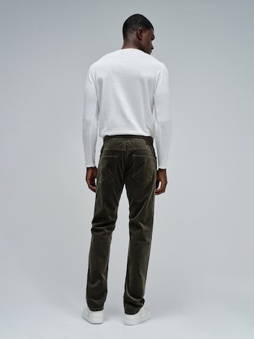 Regular Pantalon chino Salsa Jeans en vert