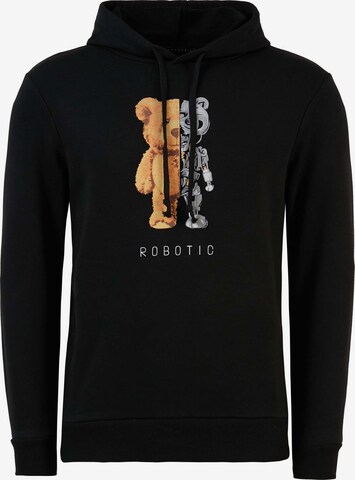 Sweat-shirt Buratti en noir : devant