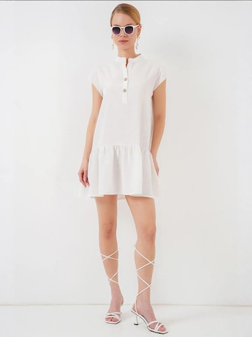 Bigdart Dress in White