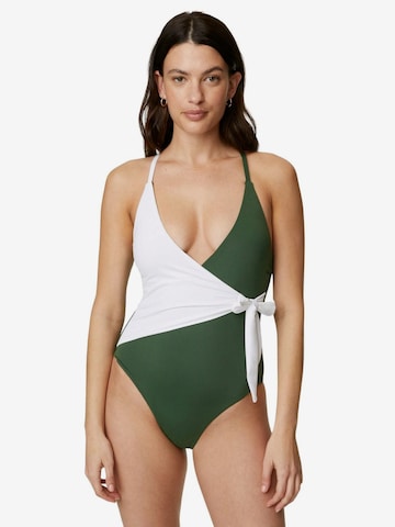 Marks & Spencer Minimiser Swimsuit in Green: front