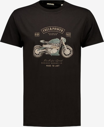 T-Shirt Deeluxe en noir : devant