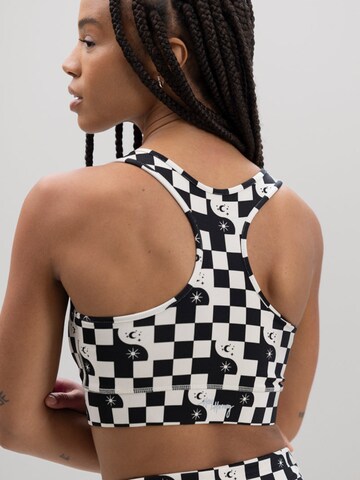 Hey Honey Bralette Sports bra 'Racerback' in Black