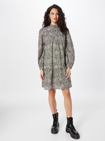 POM Amsterdam Shirt dress in Black: front