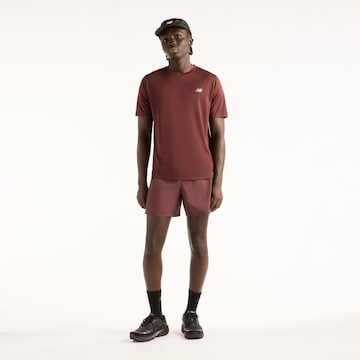 new balance Functioneel shirt 'Athletics T-Shirt' in Rood