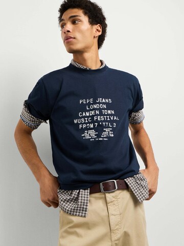 Pepe Jeans Shirt 'Jean' in Blauw: voorkant