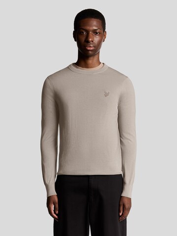 Lyle & Scott Pullover 'Tonal Eagle' in Grau: Vorderseite