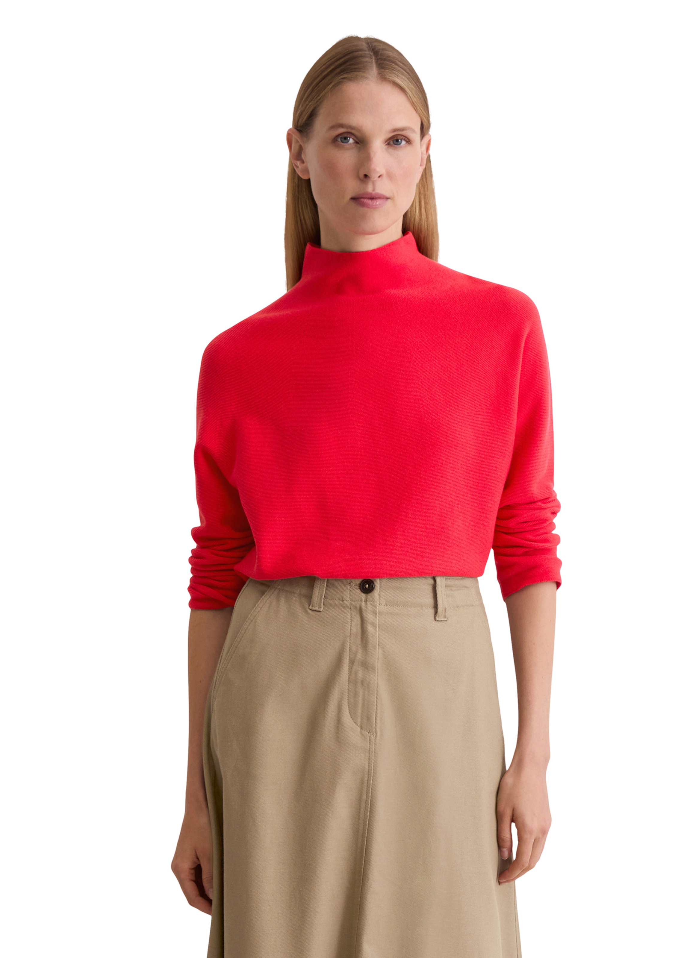 Pull-over Marc O'Polo en rouge : devant
