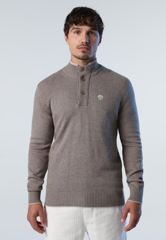 North Sails Sweater in Brown: front