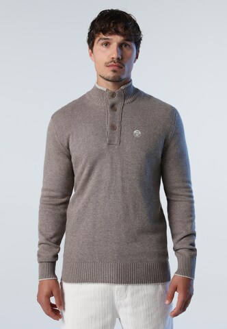 North Sails Pullover in Braun: predná strana