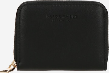 Porte-monnaies 'YLVA' Seidenfelt Manufaktur en noir : devant