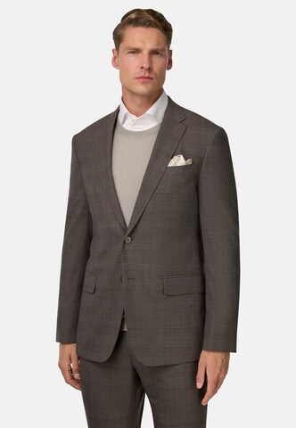 Boggi Milano Slimfit Pak 'Prince Of Wales' in Bruin