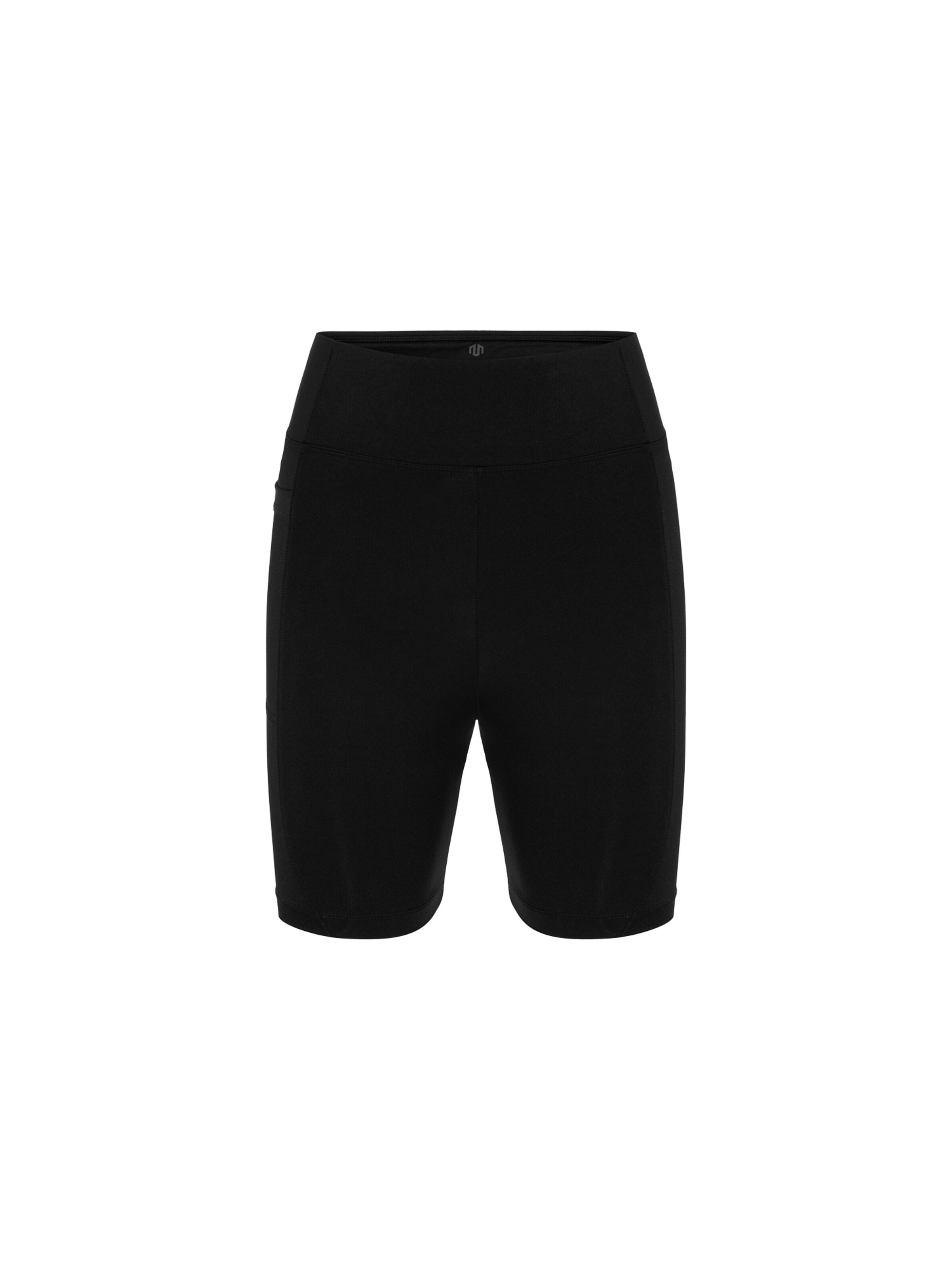 MOROTAI Skinny Sportshorts 'Kansei Chrome' in Schwarz: Vorderseite