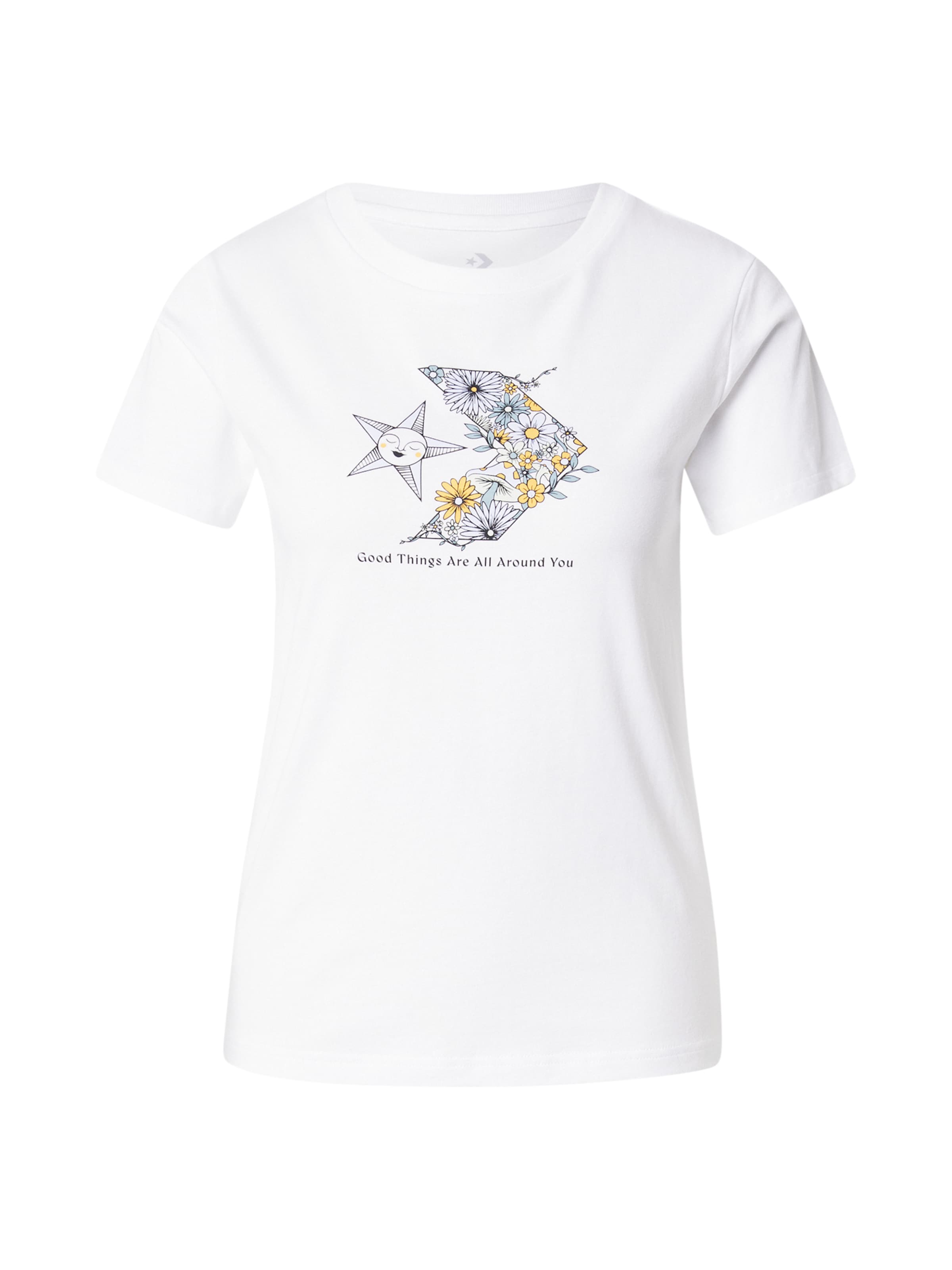 CONVERSE Tričko – bílá: přední strana