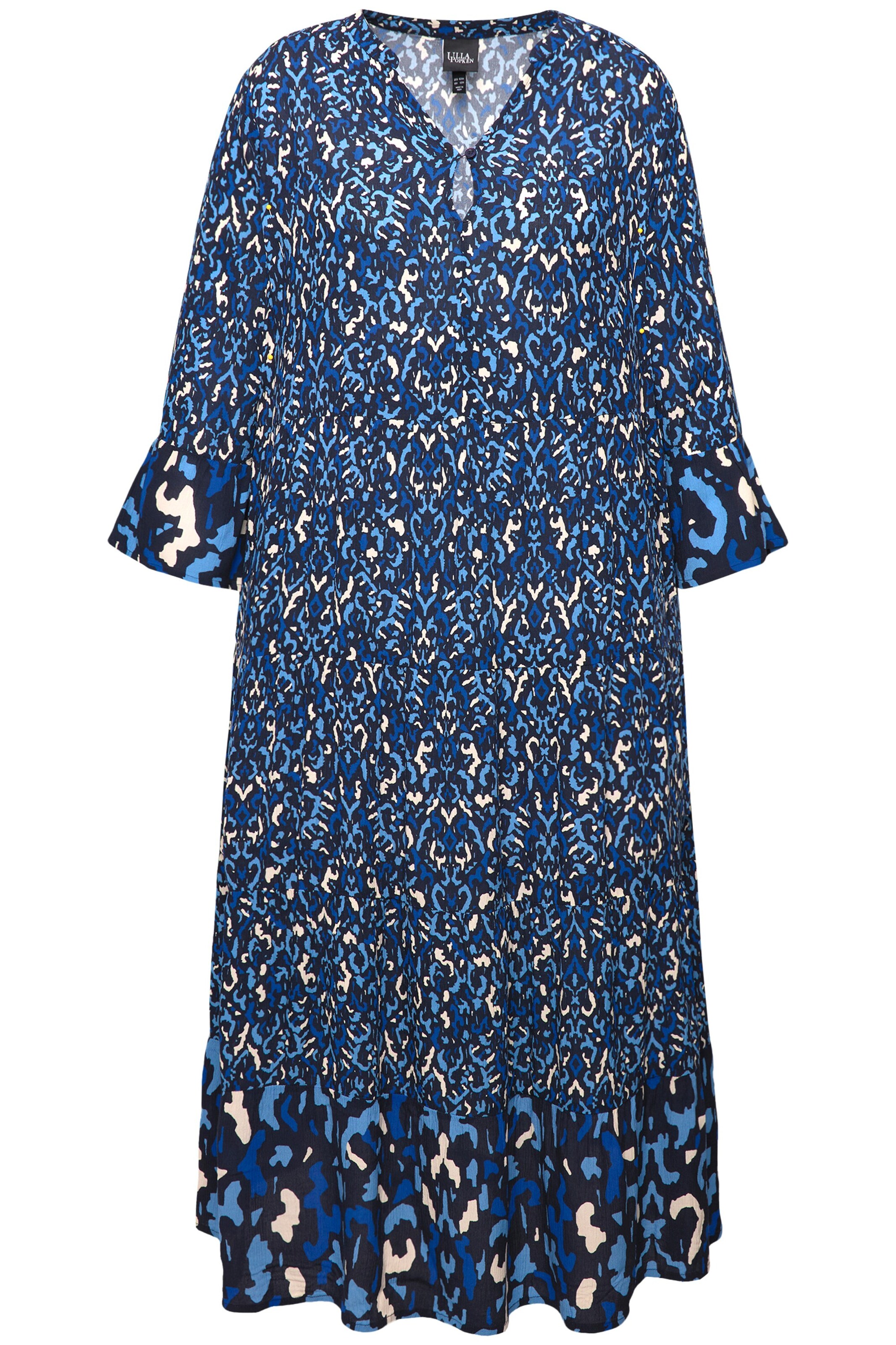 Ulla Popken Dress in Marine blue / Yellow, Item view