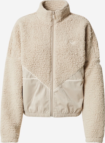 ADIDAS ORIGINALS - Chaqueta polar 'Corduroy Fleece Mix' en beige: frente