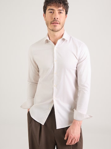 Calvin Klein Kitsas lõige Triiksärk, värv hall: eest vaates