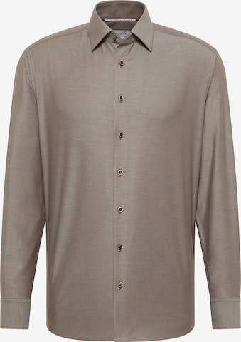 ETERNA Regular Fit Hemd in Braun: Vorderseite
