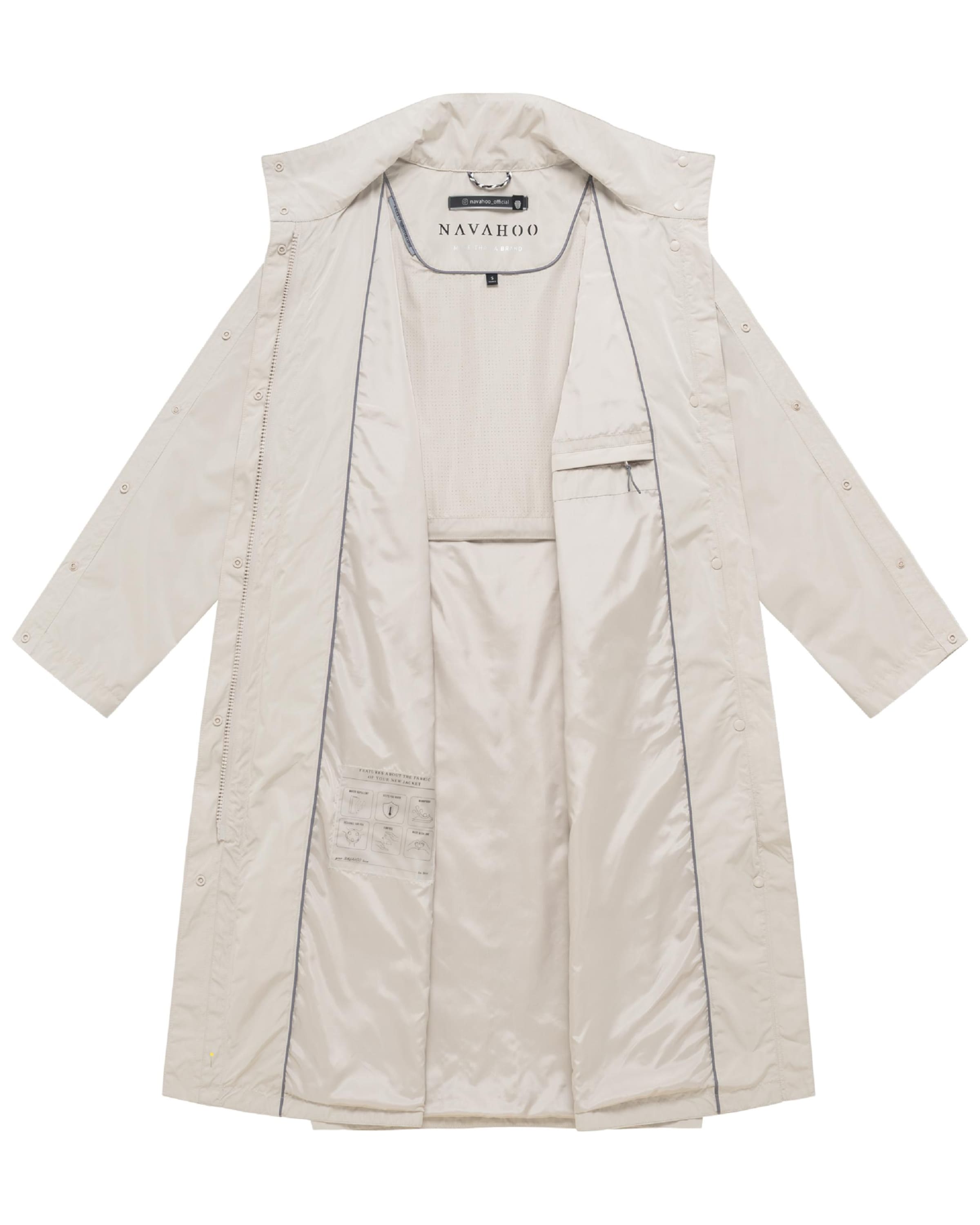 NAVAHOO Mantel 'Zenblüte 14' in Beige