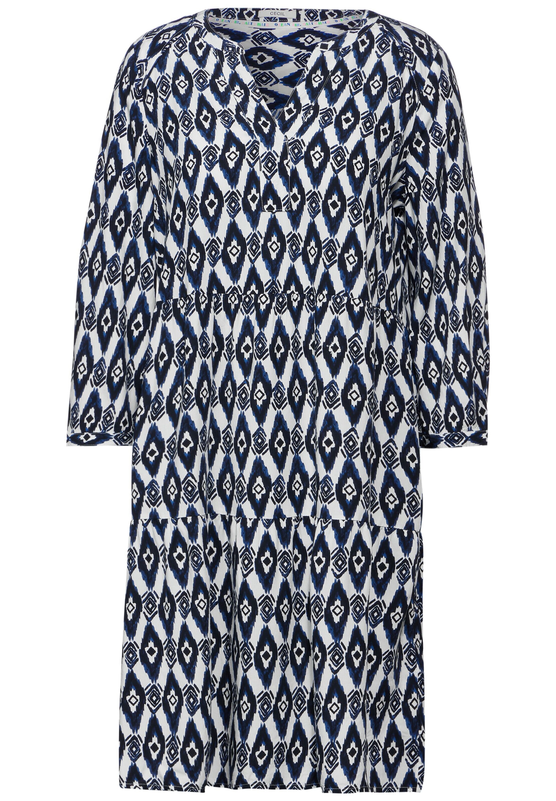 CECIL Sommerkleid in blau / schwarz / weiß, Produktansicht