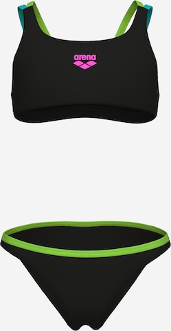 ARENA Sportbikini in Schwarz: Vorderseite