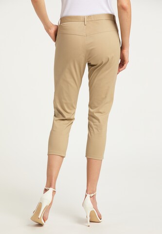 DreiMaster Klassik Slimfit Caprihose in Beige