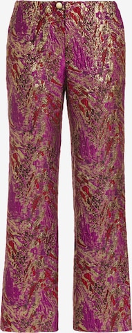 Ulla Popken Flared Pants 'Mary' in Mixed colors: front