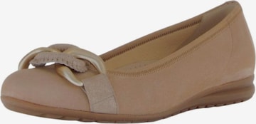 Ballerines GABOR en beige : devant