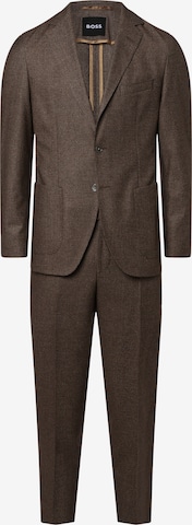 BOSS Black Slim fit Suit 'Jaye' in Brown: front