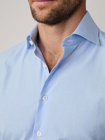 Hackett London Regular Fit Hemd ' FORMAL GINGHAM ' in Blau