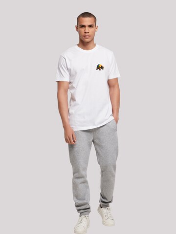 F4NT4STIC Shirt 'Rainbow Turtle' in White