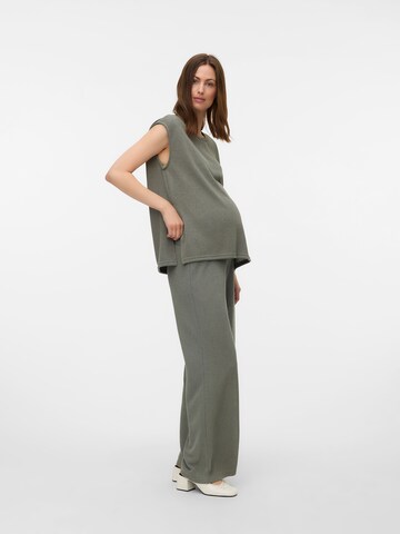 Wide Leg Pantalon MAMALICIOUS en vert