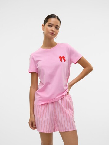 Maglietta di VERO MODA in rosa: frontale