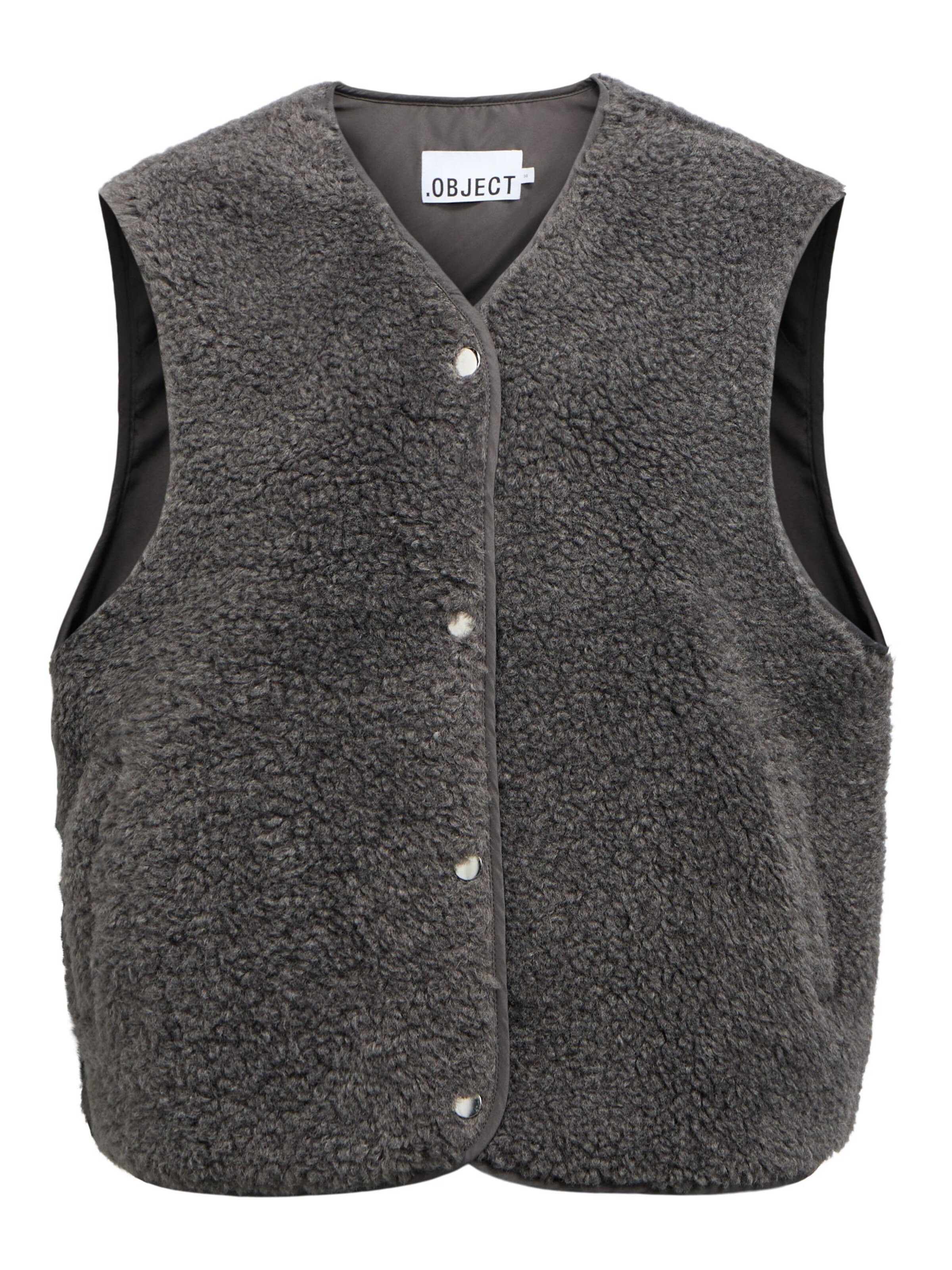 Gilet 'Ella' di OBJECT in grigio: frontale