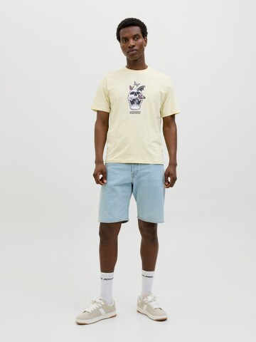 JACK & JONES Bluser & t-shirts 'JORSkull Coast' i beige
