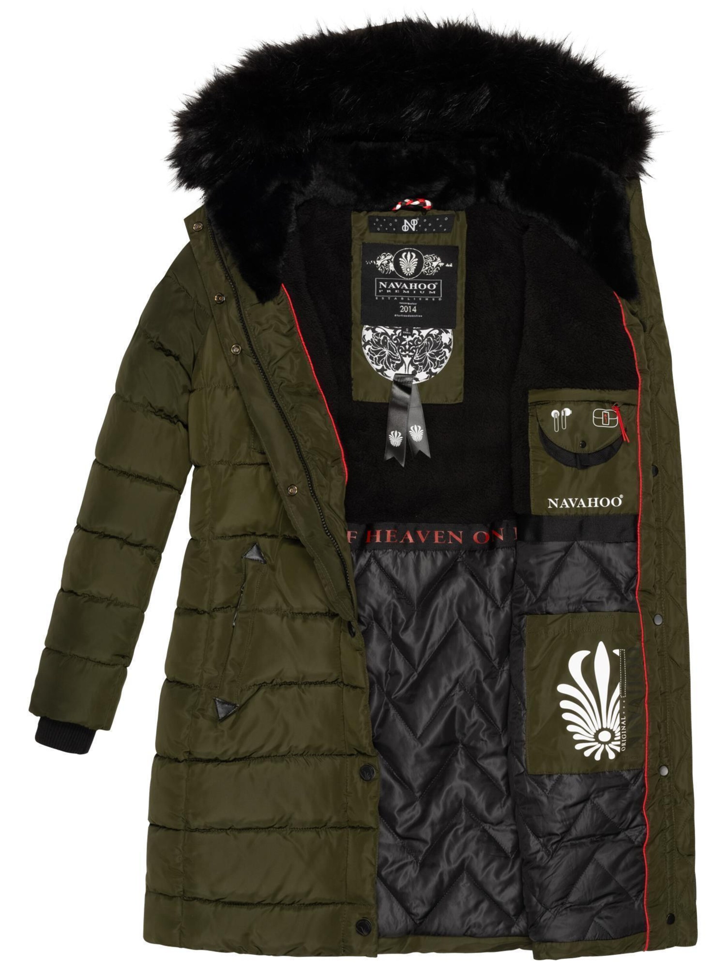 NAVAHOO Wintermantel in Grün