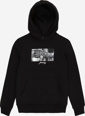 Sweat 'Pray 2.0' Mister Tee en noir : devant