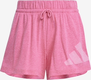 ADIDAS SPORTSWEAR Loosefit Hose 'Essentials Shorts' in Pink: Vorderseite