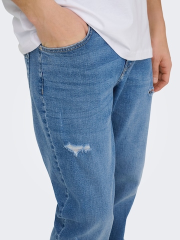 Only & Sons regular Jeans 'ONSWeft' i blå