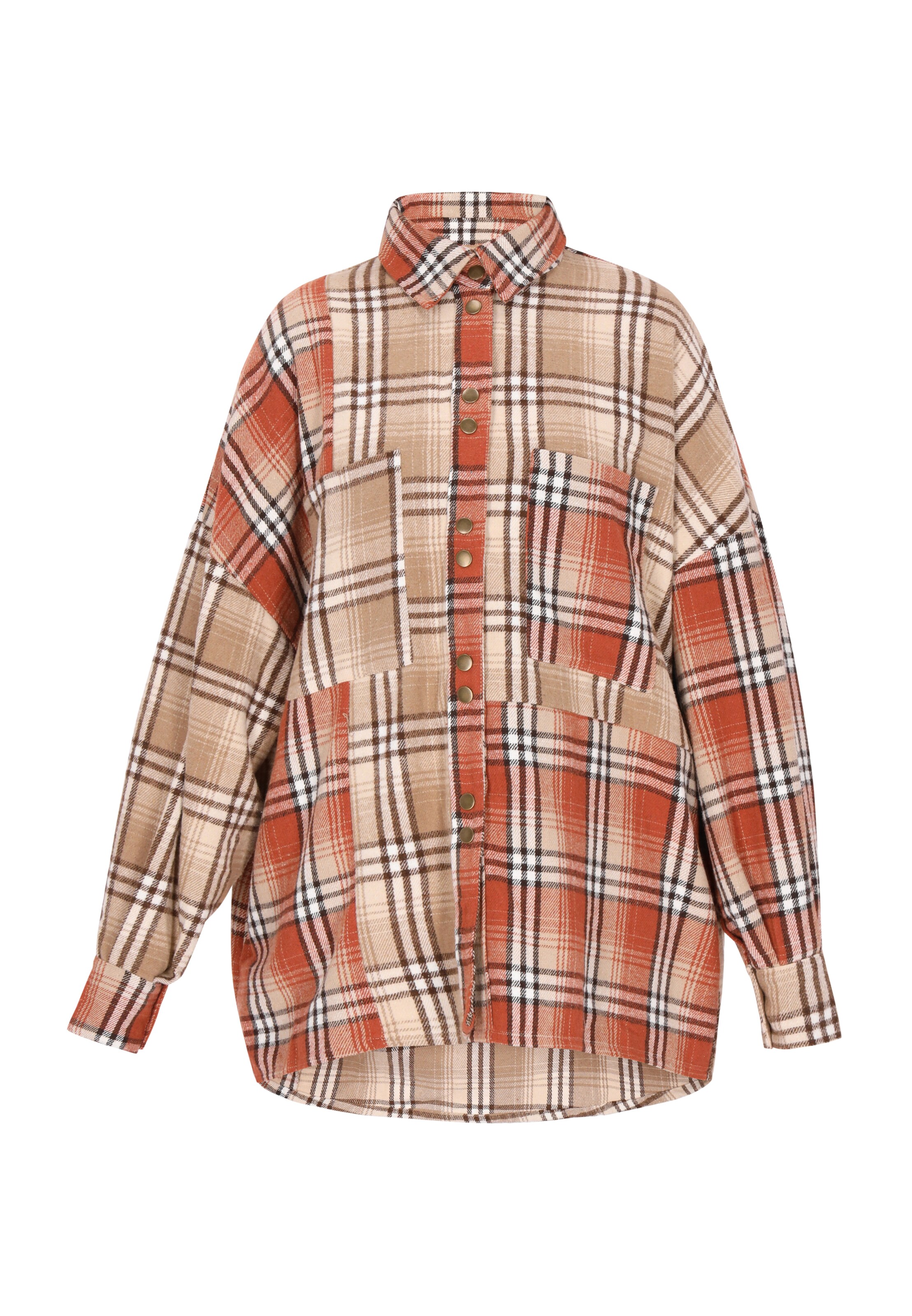 usha BLUE LABEL Tussenjas in Bruin: voorkant